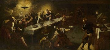 School of Jacopo Robusti, Il Tintoretto; The Last Supper