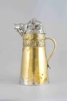 A Victorian electroplate novelty jug, 19th century