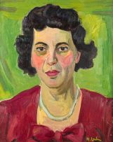 Maggie Laubser; Portrait of a Woman (Portret van Mev Pretorius in 1945)