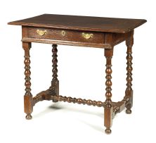 An oak side table, 18th century