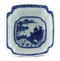 A Chinese blue and white bowl, Qing Dynasty, late 18th/early 19th century