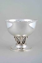 A Danish silver 'Louvre' bowl, Georg Jensen, designed in 1912