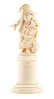 An ivory figure of a maiden, probably Austria or Germany, late 19th century