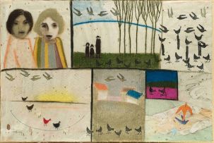 Pieter van der Westhuizen; Figures with Birds and Trees