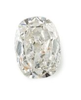 Unset old-mine-cut diamond