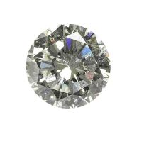 Unset brilliant-cut diamond