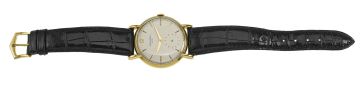 18ct gold wristwatch, Patek Philippe, 1945, Ref 1543, MVT 927928, Case 640385