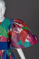 A pure silk canvas taffeta ball gown