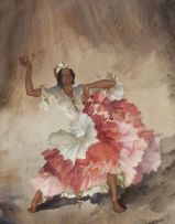 Sir William Russell Flint; Yeysa, a West Indian Dancer