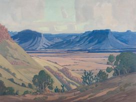 Jacob Hendrik Pierneef; Extensive Landscape, Lydenburg, Northern Drakensberg Beyond