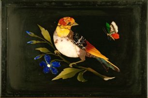 Pietra dura panel, late 19th/early 20th century