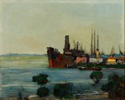 Pieter Wenning; Docked Ships, Durban Harbour