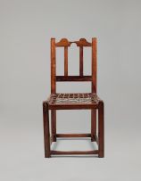 A Cape Transitional Tulbagh stinkwood and fruitwood side chair, late 18th century