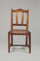 A Cape Transitional Tulbagh stinkwood and fruitwood side chair, early 19th century