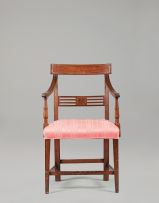 A mahogany armchair, 19th century