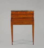 A lady's walnut and rosewood writing bureau, late 19th/early 20th century