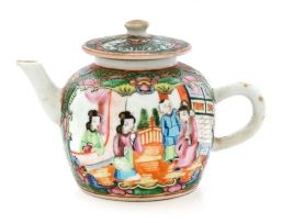 A Chinese Famille-Rose teapot and cover, early 20th century