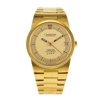 18ct gold Omega 'Constellation' chronometer Electronic f300Hz gentleman's watch, 1970's