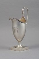 A George III silver cream jug, Hester Bateman, London, 1787