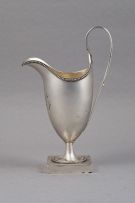 A George III silver cream jug, Hester Bateman, London, 1787