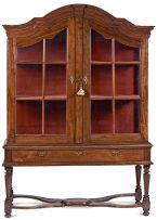 A Cape stinkwood display cabinet-on-stand, 18th century