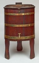 A Cape teak and brass bound waterbalie, 19th century