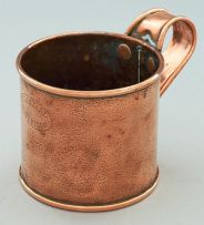 A Cape copper mug, Frederik Johannes Staal, Robertson, early 20th century