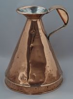 An Eastern Cape copper 1 gallon measure, William Alcock, Port Elizabeth, late 19th century