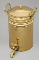 A Cape brass coffee urn, J Ferguson, Worcester, late 19th century