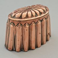 A copper jelly mould, possibly Charles Mathews, 19th century