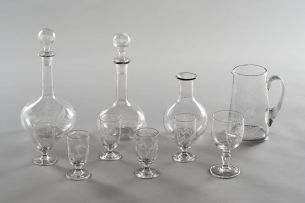 A collection of 'Woodstock' glass, late 19th/early 20th century