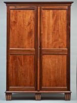 A Cape Riversdale yellowwood, rooiels, stinkwood and inlaid cupboard, late 18th/early 19th century