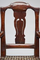 A Cape stinkwood Queen Anne style armchair, first half 18th century