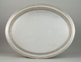 A German silver tray, late 19th/early 20th century