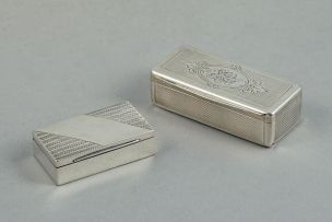 An Austro-Hungarian silver snuff box, possibly Marosvasarhely, mid 19th century