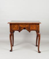 A walnut lowboy, late 18th century