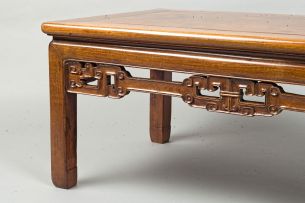 A Chinese huanghuali low table, Qing Dynasty, 19th century
