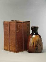 A Japanese stoneware vase, probably by Kawai Raiso, late Meiji Period, (1868-1912)