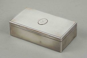 A Victorian silver cigarette box, William Summers, London, 1884