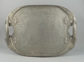 A 'Tudric' pattern pewter tray, Archibald Knox, circa 1905