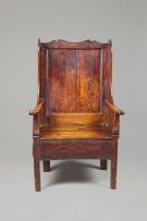An elm lambing chair, early 19th century