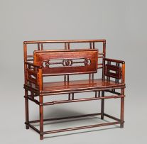 A Chinese hongmu bench, Qing Dynasty, 19th century