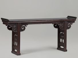 A Chinese lacquered altar table, Qing Dynasty, 18th century