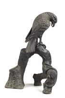 A Japanese bronze eagle, Meiji period (1868-1912)