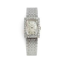 Lady’s diamond and white gold wristwatch, International Watch Co, 1970s