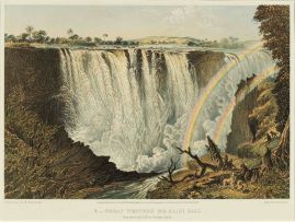Thomas Baines; The Victoria Falls, Zambesi River, Sketched on the Spot