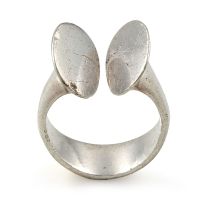 Georg Jensen silver ring, designed by Bent Gabrielsen, Denmark, 1973
