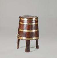 A Cape teak and brass-bound waterbalie, 19th century