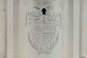 A George IV silver tea caddy, Digby Scott & Benjamin Smith, London, 1821