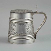 A Russian silver tankard, Vasily Sikachev, Moscow, 1908-1917